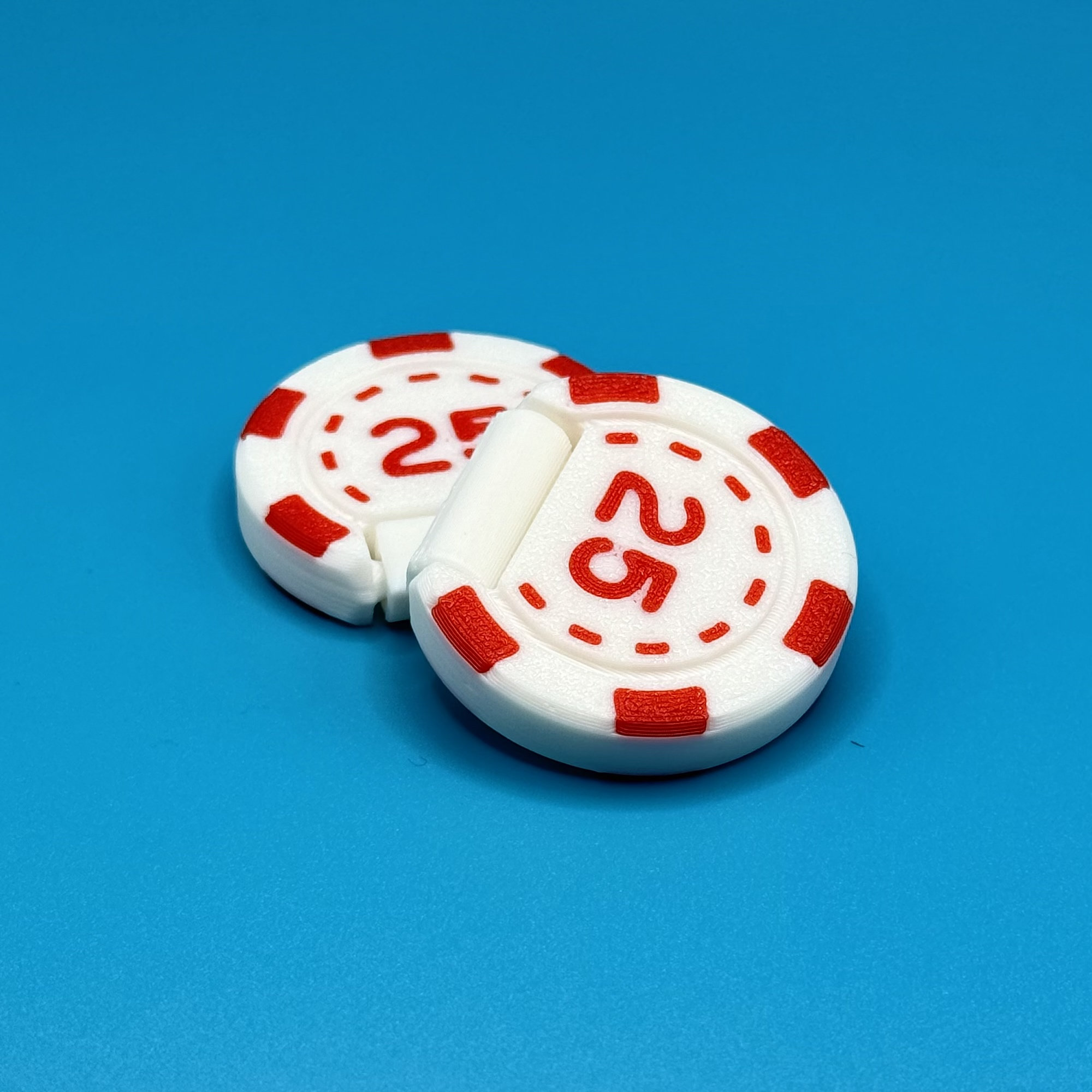 $25 poker chip spring clip