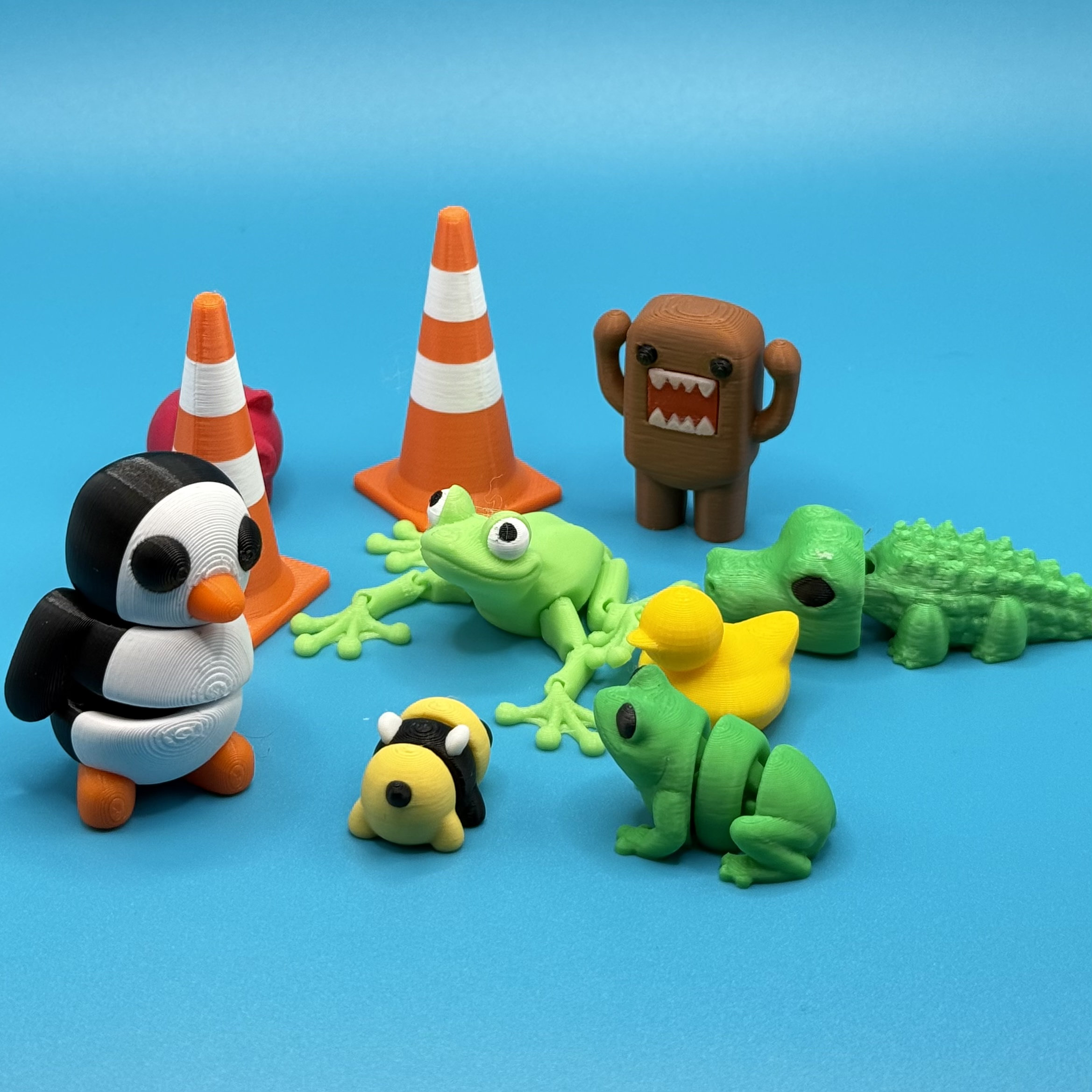 Frog-led 3D print creature meetup