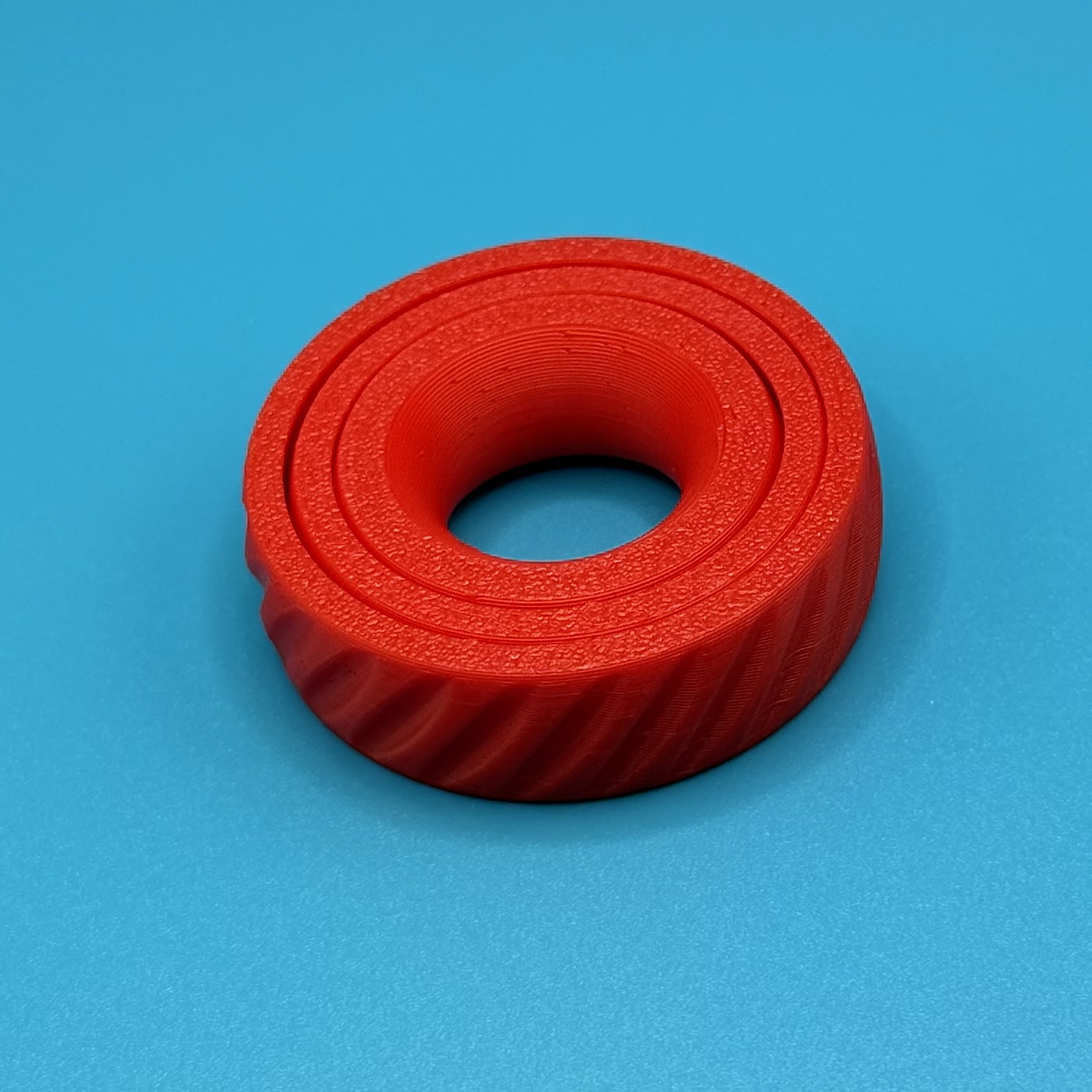 Twist-apart spiral puzzle ring